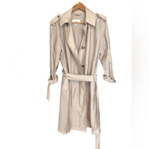 Club Monaco  Lyocell trench XS great condition very pretty colour! Crinkle vibe